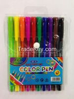 triangle ball point pen with colorful ink
