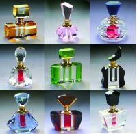 glass perfume bottle, glass cosmetic jar, crystal perfum bottle