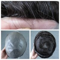 Thin skin Men toupee, wholesale hair replacement systems, natural invisible hairpieces