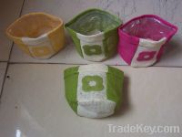 paper fabric flower pot cover