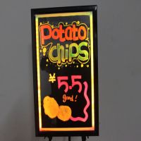 tempered acrylic led menu billboard