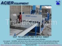 Coil to sheet cutting cut to length line machine