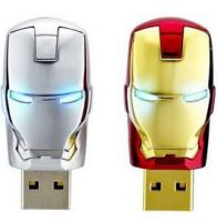 sell hot Iron man shining USB Flash Drive disk portable storage memory promotional gift