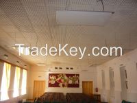 FIR heater for private or public areas, i.e. churches with air cleaning