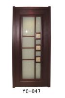 Sell wood PVC glass door