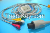 ECG cable snap clip