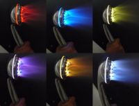 Automatically color change  LED shower head, MB-1693-7