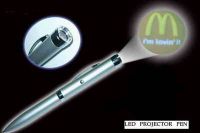 Sell led projector pen, keychain with your own logo