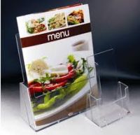 acrylic  holder for menu .exhibition