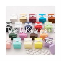 Wedding favor box design colorful candy packaging boxes