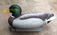 plastic blow molding mallard duck hunting decoy floatie with realistic painting schemes from China factory