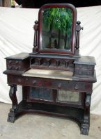 Antique anglo indian Mahogany wood dressing table