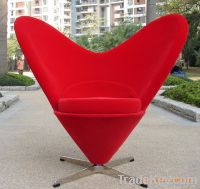 Sell fiberglass Heart chair metal dining chair sofa