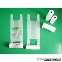 HDPE  T-shirt bag on roll