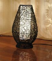 rattan floor lamp HJ08874