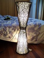 rattan floor lamp HJ0881D