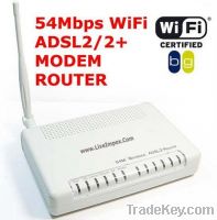 11g 54Mbps Wireless WiFi ADSL2+ Combo Modem Router 1xLAN & 1xUSB Port