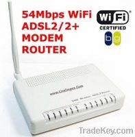 54Mbps Wireless Wifi ADSL2+ Combo Modem Router