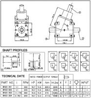 Sell gearbox for self loading trailers-hammer mills