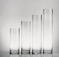 Sell clear glass vase, flower pot, cylinder vase for flower arrangement