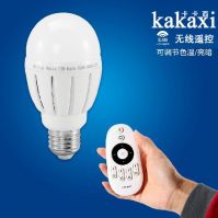 Smart LED bulbs 6w 2.4G Wireless Touch Remote Control LED Light E27 LED Ball Bulb lamp + Remote control