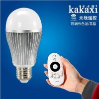 Smart LED bulbs 9w 2.4G Wireless Touch Remote Control LED Light E27 LED Ball Bulb lamp + Remote control