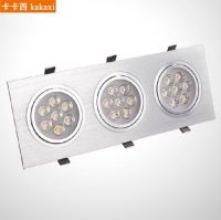 LED Lattice bashan lamp 9w 15w 21w rectangular recessed led ceiling light lamps