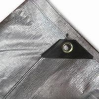 150-260g  silvery/Grey color , virgin materials PE waterproof tarpaulin , Rain cover