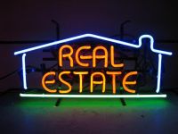 Sell real estate neon sign