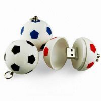 Sell Football-shaped USB Flash Drive with 64MB to 8GB Capacity