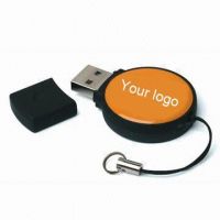 Sell USB Flash Drive with Epoxy Logo Coating, Supports Up to 8GB