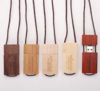 Sell Wooden USB Flash Drive with Lanyard