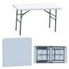 bargain camping table---4 feet plastic folding table