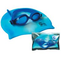 Sell Adult Anti-Fog Silicone Goggle and Silicone Swim Cap  GS-3502