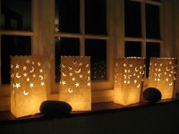 Sell paper bag lantern, candle bag, luminaria candle  bag