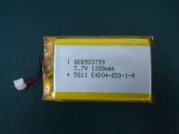 lithium battery 3.7V 1100mAh