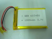 Sell lithium battery 603450 3.7V1000mAh