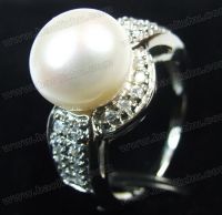 Sterling Silver freshwater pearl ring