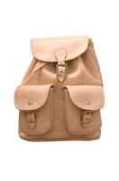 Vegetable tanned leather backpack