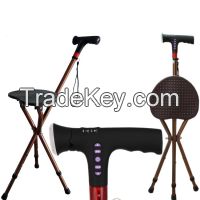Multifunctiona Medical Adjustable Walking Stick Seat/Walking Cane Seat