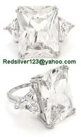 Sell Silver Designer Ring with Cz Stones