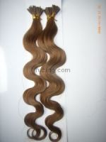 Sell 100% human hair extension (nail hair, stick hair, pre-bonded hair