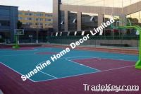 outdoor suspended sports surface, PP modular sports surface, multi-spo