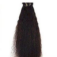 CURLY MACHINE WEFT REMY INDIAN HUMAN HAIR EXPORTER