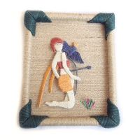 hemp picture, wall hangings, folk crafts, arts, gifts, home decorations
