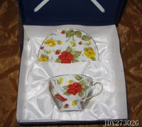 Sell porcelain ceramic cup and saucer JDY27302G