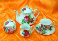 Sell 12pcs porcelain ceramic coffee tea cup and saucer