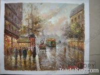Sell Paris Street Oil Painting on Canvas/linen 100% Hand-painted PS006