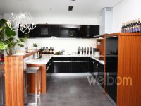Black Pearl(Baked Paint Glass Kitchen Cabinet)