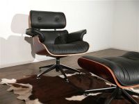 Eames Italian Leather Lounge Chair